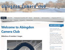 Tablet Screenshot of abingdoncameraclub.org.uk